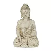 Northix Figura sedečega Bude 17,5 cm poliresin odporna na vremenske vplive