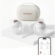 Momcozy MOMCOZY M5 Prsna črpalka z nadzorom preko aplikacije, rdeč dvojni komplet