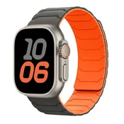BStrap Armor Magnetic pašček za Apple Watch 42/44/45/46/49mm, gray orange