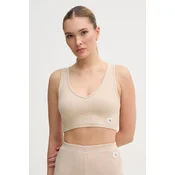 Calvin Klein Jeans Washed Woven Label Top Beige M