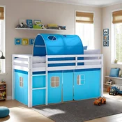 Homestyle4U Pograd, 207,5x160x99,5 cm, modra