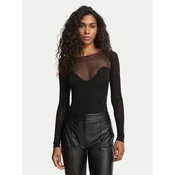 Elisabetta Franchi Bodi BO-056-67E2-V250 Črna Fitted Fit