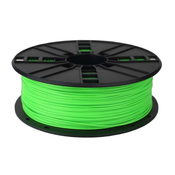 Gembird Tiskalna vrvica (filament), PLA, 1,75mm, 1kg, fluorescenčna, zelena