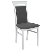 Blagovaonska stolica Idento - Bijela/siva