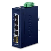 Planet PLANET IGS-510TF industrijski mrežni prekidač, Gigabit, plavi