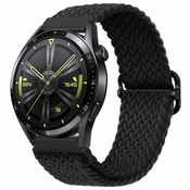 BStrap Elastic Nylon pašček za Huawei Watch GT2 Pro, black