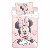 Bombažna otroška posteljnina za otroško posteljico 100x135 cm Minnie – Jerry Fabrics