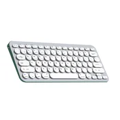 INF Dvodelna brezžična tipkovnica 78 tipk, škarjaste tipke, polnljiva Silver+White, (5000310594)