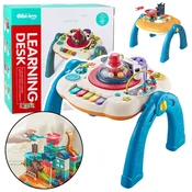 slomart LEAN TOYS Izobraževalni stol 2v1 z interaktivno ploščo in površino za kocke