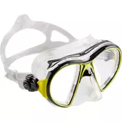 Žuta maska za snorkeling i ronjenje s bocom CRESSI AIR CRYSTAL