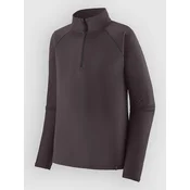 Patagonia Cap Mw Zip Neck Base Layer Top ink black
