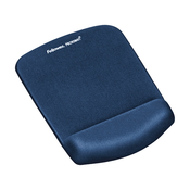 Podloga za miško/zapestje s spominsko peno PlushTouch™ Fellowes, pliš, modra