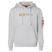 ALPHA INDUSTRIES Majica  svetlo rjava / svetlo siva / temno rdeča / črna