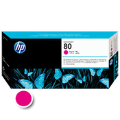 HP No 80 Magenta Printhead, WW Long life, smart printhead for use only in  DesignJet 1050C or 1055CM printer. Contains a printhead and a printhead cleaner. (C4822A)