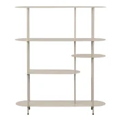 Bež kovinski regal 118x139x31 cm Rieti – House Nordic