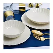 24-delni jedilni set bel/porcelan