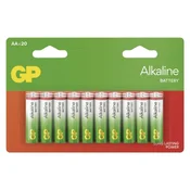 Baterija GP ALKALINE alkalna LR6 AA 20 blister 20/1