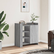 Vidaxl Komoda siva sonoma 73,5x35x75 cm inženirski les