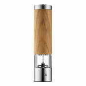 Električni mlinček za poper in sol iz hrastovega lesa WMF, višina 21,5 cm