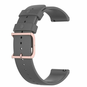 BStrap Samsung Galaxy Watch Active 2 40/44mm Silicone Rain pašček, dark gray