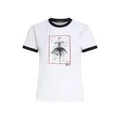 Karl Lagerfeld Majica Le ballet  rdeča / črna / bela / volneno bela