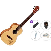 Ortega RU5-BA Standard SET Natural Bariton ukulele