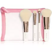 BrushArt Basic On-the-go Glam mini make-up brush set potovalni set čopičev s torbico(mini)