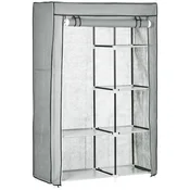 SONNENH Garderobna omara, 103 x 43 x 162.5 cm, tkanina, siva, za shranjevanje v spalnici