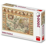 Puzzle Povijesna karta svijeta 2000 dijelova