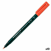 Staedtler 313-2, Crveno, Vrh u obliku metka, Crno, Crveno, Polipropilen (PP), 0,4 mm, Njemacka