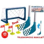 Hokejski set z goloma in hokejskimi palicami s pripomočki