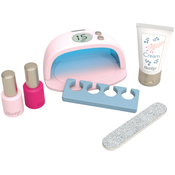 Set za manikuru s elektroničkom UV lampom My Beauty Nail Set Smoby s rašpicom, kremom i dva gel laka za nokte