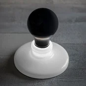 Namizna svetilka Foscarini Black Light LED - Dnevna soba/jedilnica - Dizajn - črna, bela - Steklo