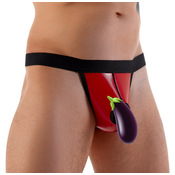 Svenjoyment Vinyl Thong with Swell Function 2111713 Red-Black S/M