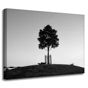 shumee Platno s tiskom Narava Drevo 40x30 cm