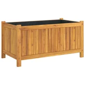 Vidaxl vidaXL Vrtno korito z oblogo 80x42x40 cm masiven akacijev les