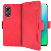 GS Ovitek za Oppo A17, reža za kartico, rdeč