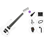 PSD Guitars SPS-1007 Premium SET Matte White Električna kitara