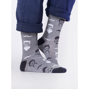 Yoclub Mans Cotton Socks Patterns Colors SKA-0054F-H700