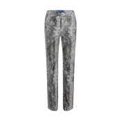 KARL LAGERFELD JEANS Hlače Snake siva/črna