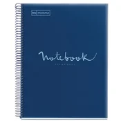 MIQUELRIUS Emotions Spiralna bilježnica A5 PP 120 pljosnat kockasti navy