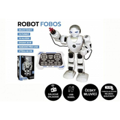 Teddies Robot RC FOBOS plastični interaktivni sprehod 40cm češki govori na baterijo z USB