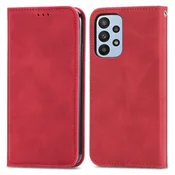 Rdeča Elegantna Flip Torbica (Samsung Galaxy A23 5G)
