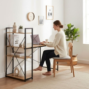Pisalna miza 120x60 cm s 3 policami Loft Style