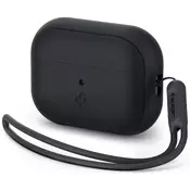 Spigen Etui za brezžične slušalke, silikonski, črn, AirPods Pro 2