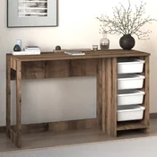 HANAH HOME Radni sto Hero White Antique Walnut
