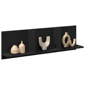 Zidni ormaric crni 100 x 16,5 x 30 cm od konstruiranog drva