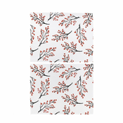 Božićni platneni stolnjak u setu od 2 kom 45x35 cm Rowan Berries - Butter Kings