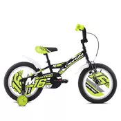 Capriolo bicikl BMX 16HT MUSTANG black-lime