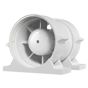 Kanalni aksijalni ventilator za dovod i ispuh zraka s nepovratnim ventilom BB D100 – PRO 4